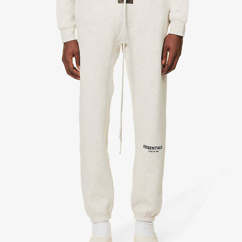 Fear of God ESSENTIALS Jogging Bottoms - Light Oatmeal | The Sole Supplier