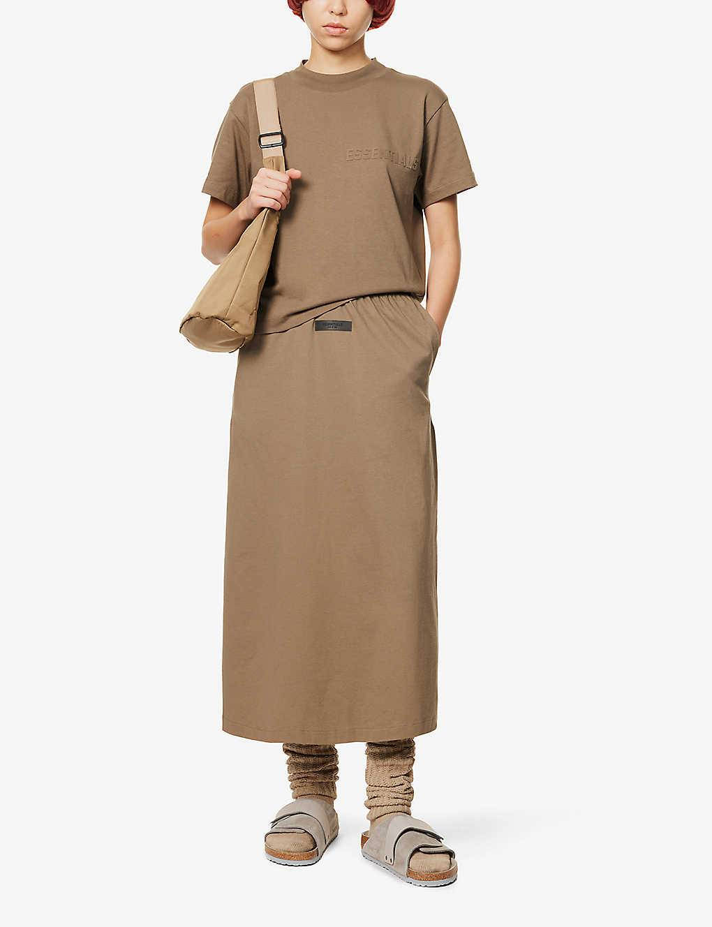 Fear of God ESSENTIALS Midi Skirt Wood full