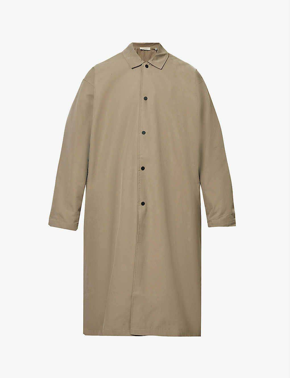 Fear of God ESSENTIALS Regular Fit Cotton Coat Wood