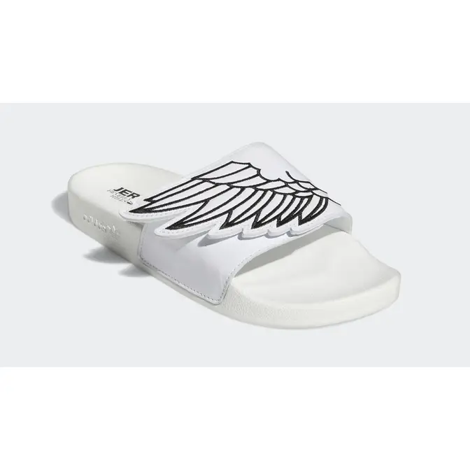 Jeremy Scott x adidas Adilette Wings Slides White Front