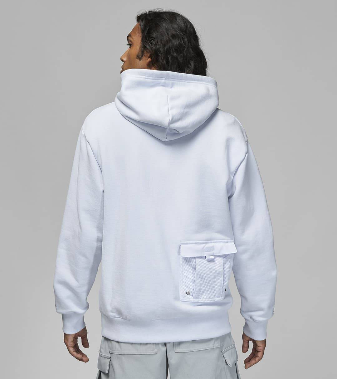 Jordan x SoleFly Hoodie Sky Blue Backside Full