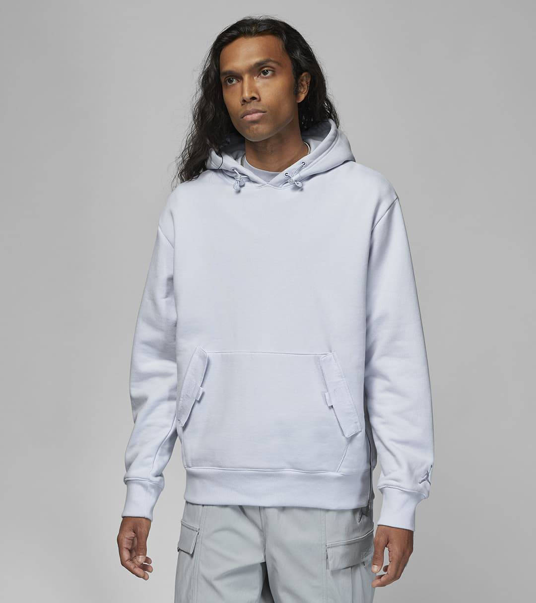 Jordan x SoleFly Hoodie Sky Blue Front