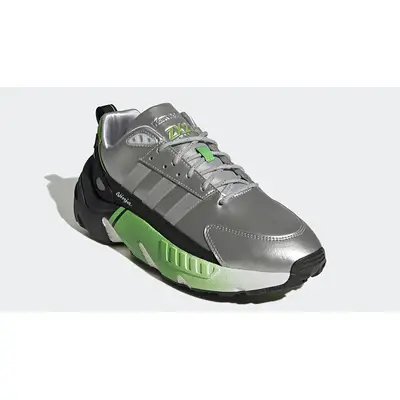 Adidas WMNS GAZELLE women Lowtop Green in Größe 22 Silver Black GW2125 Side