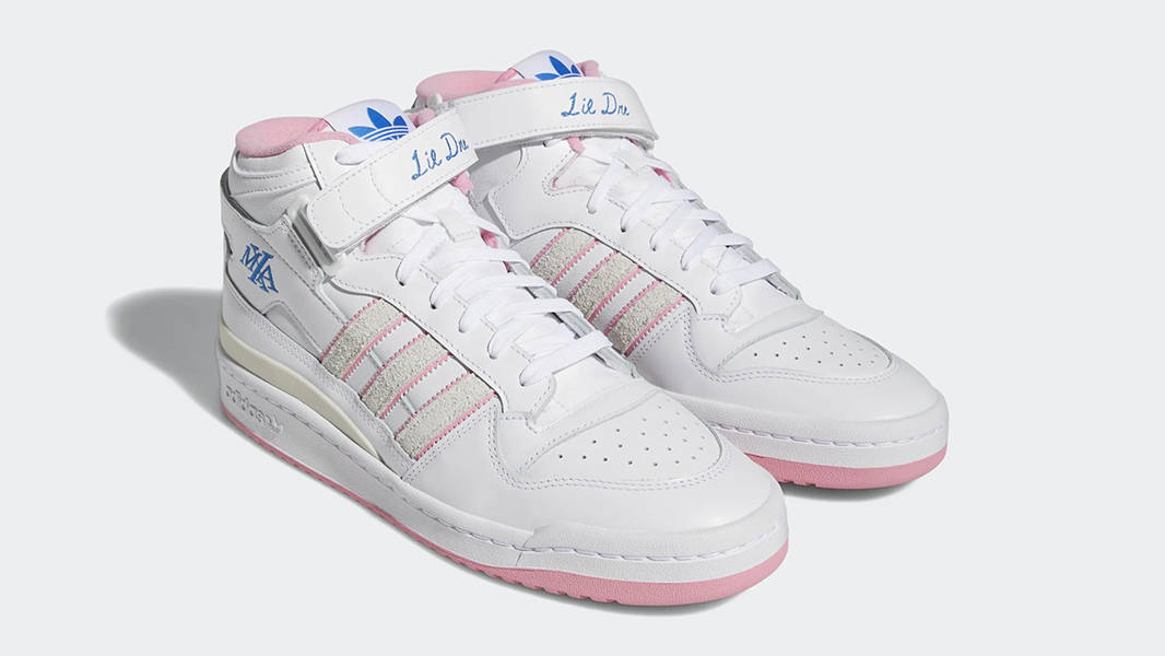 Lil Dre x adidas Forum Mid ADV White Pink GZ4721 Front