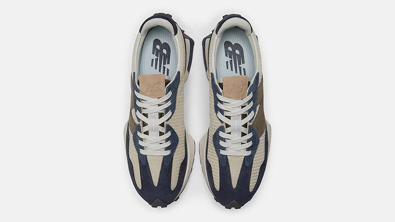New Balance 327 Beige Navy MS327DT Top