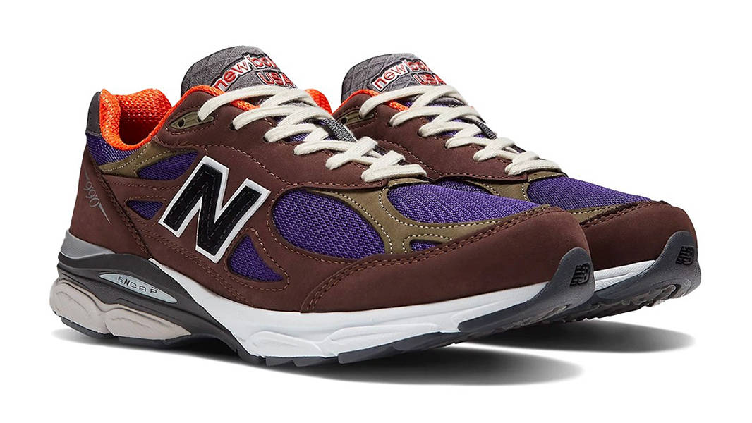 New Balance 990v3 Made in USA Brown Violet Side