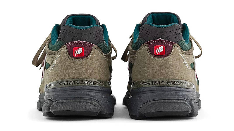 New Balance 990v3 Made in USA Khaki Green M990GP3 Back