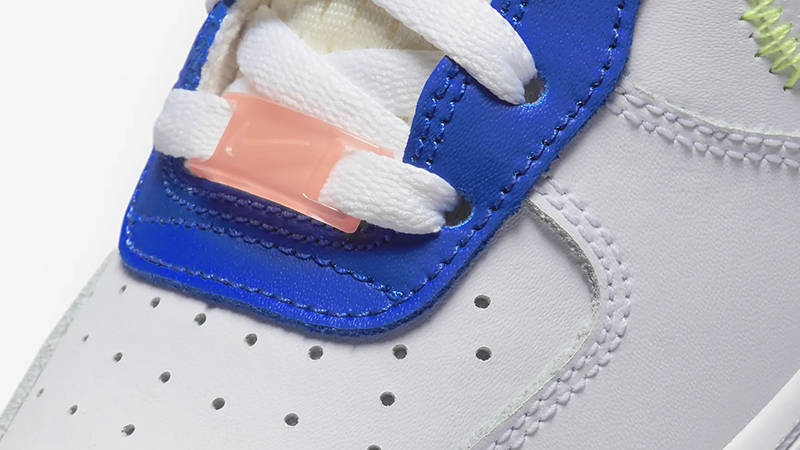 Nike Air Force 1 Low GS Player One White Blue FB1393-111 Detail