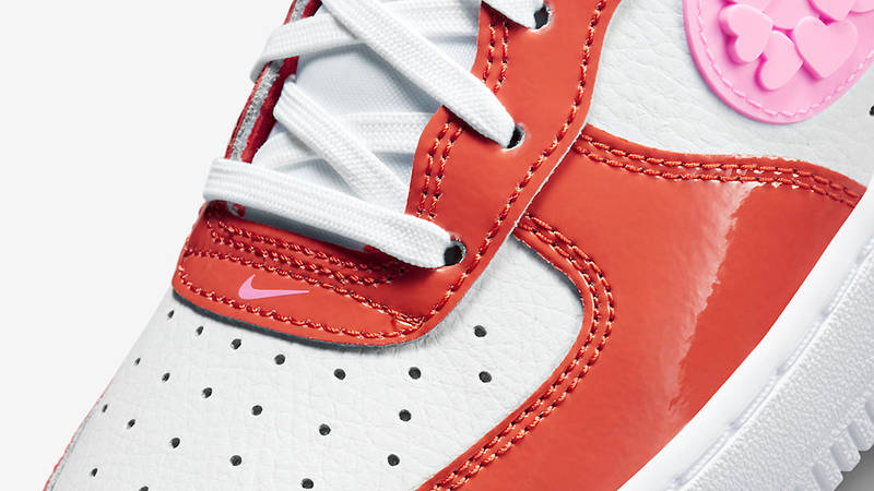 Nike Air Force 1 Low GS Valentine’s Day 2023 FD1031-600 Detail