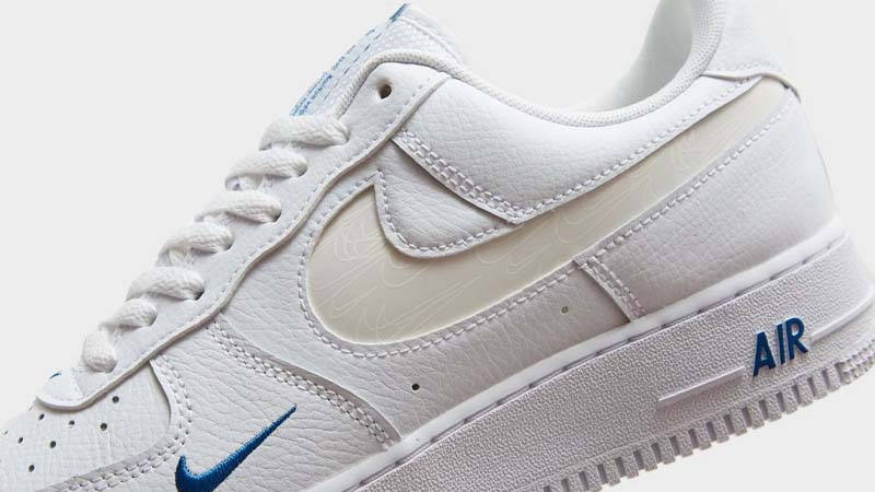 Nike Air Force 1 Low Reflective Swoosh White Blue Men's - FB8971-100 - US