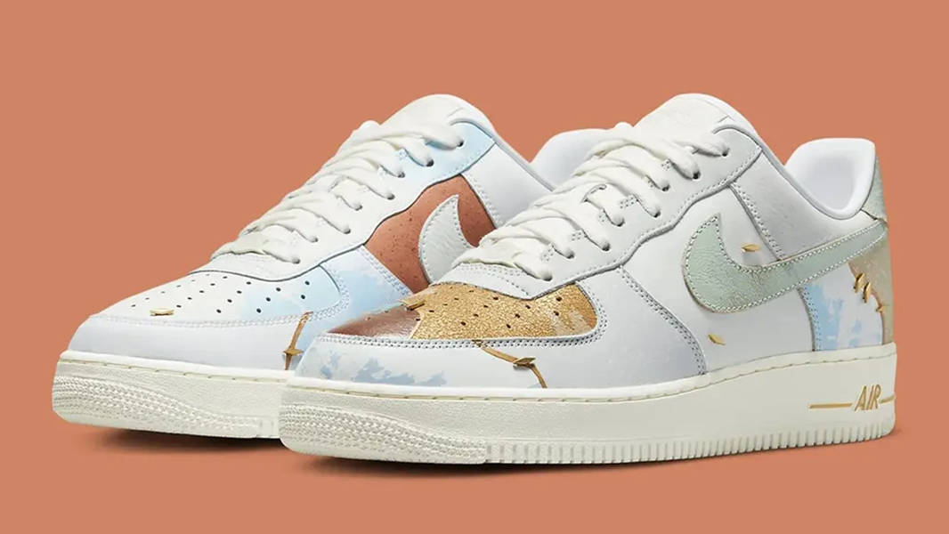 Nike Air Force 1 Low White Gold Multi Side