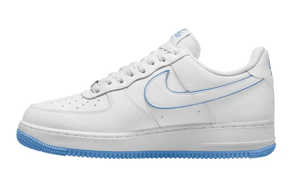 air force 1 blue outline