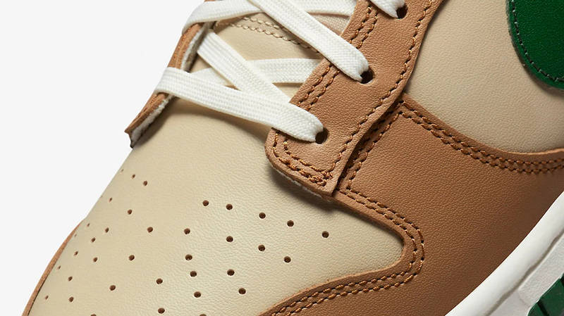 Nike Dunk Low Tan Green FB7160-231 Detail