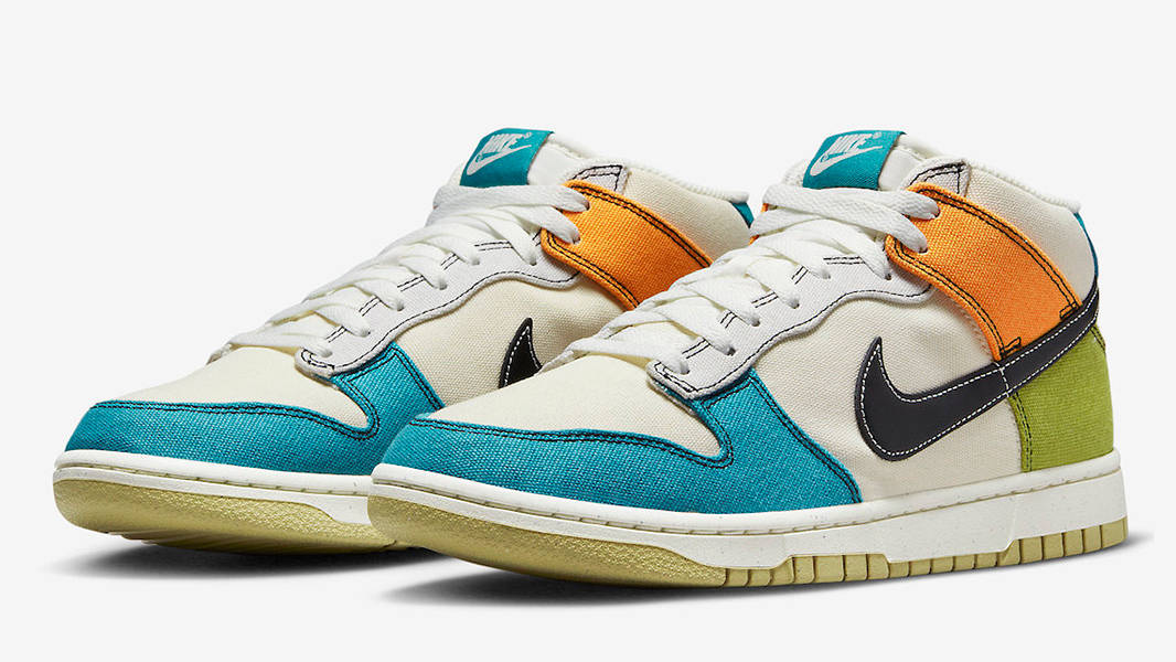 Nike Dunk Mid Multi-Color Canvas DV0830-100 Side