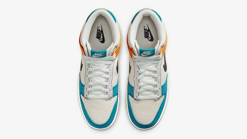 Nike Dunk Mid Multi-Color Canvas Where To Buy DV0830-100