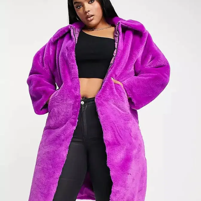 Nike Plus Long Faux Fur Swoosh Coat | Where To Buy | 202931411 | The ...