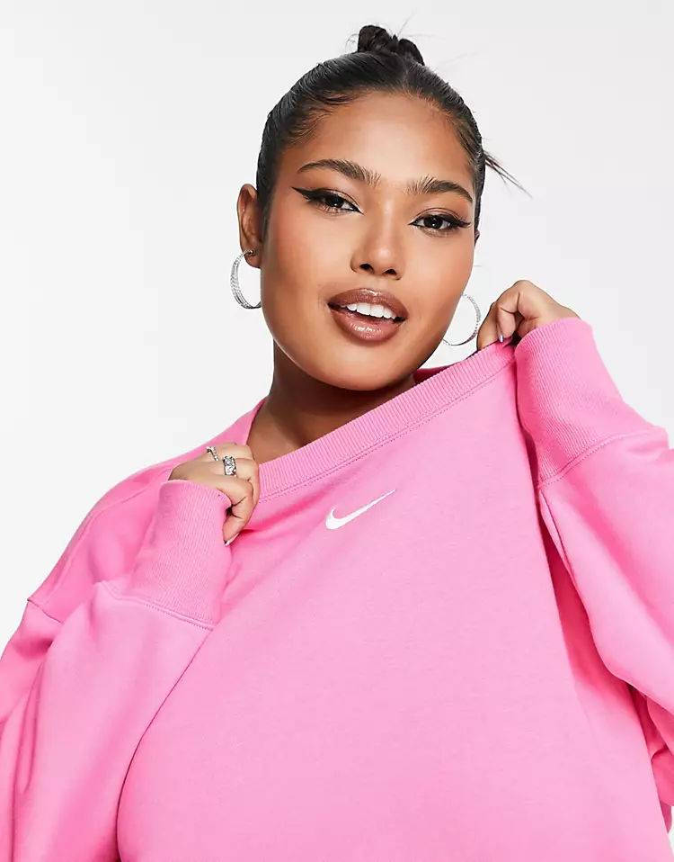 women's nike mini swoosh sweatshirt
