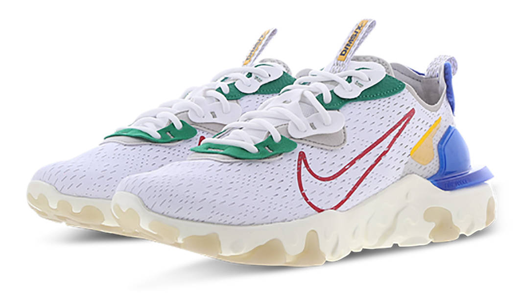 react vision white iridescent