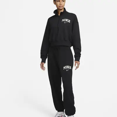 Nike Sportswear Phoenix Fleece Oversized 1/2-Zip Crop Sweatshirt ...