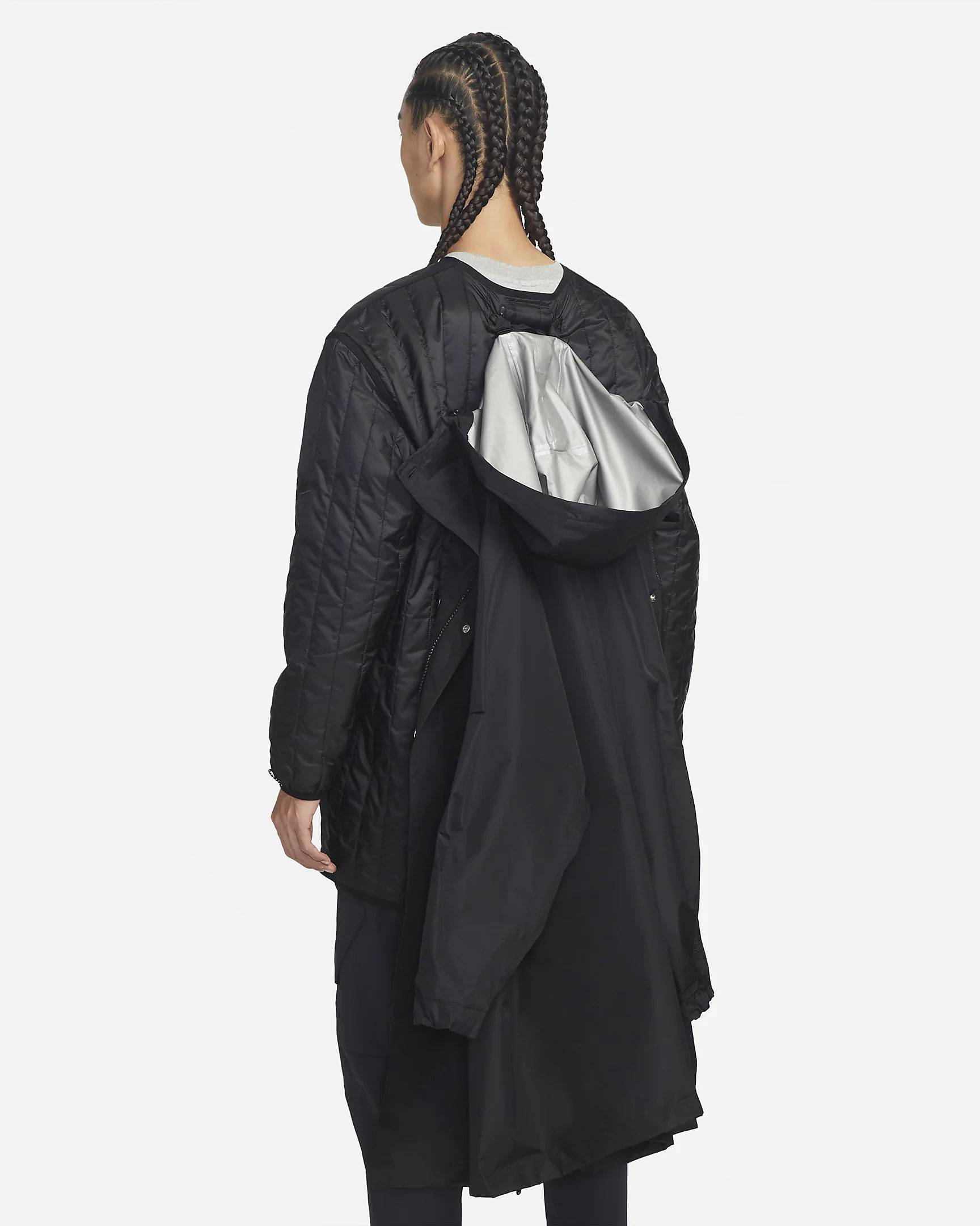 Nike Sportswear Storm-FIT ADV Tech Pack GORE-TEX 3-in-1 Parka Black Hoodie Open