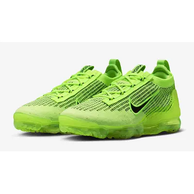 Vapormax neon green hot sale and black