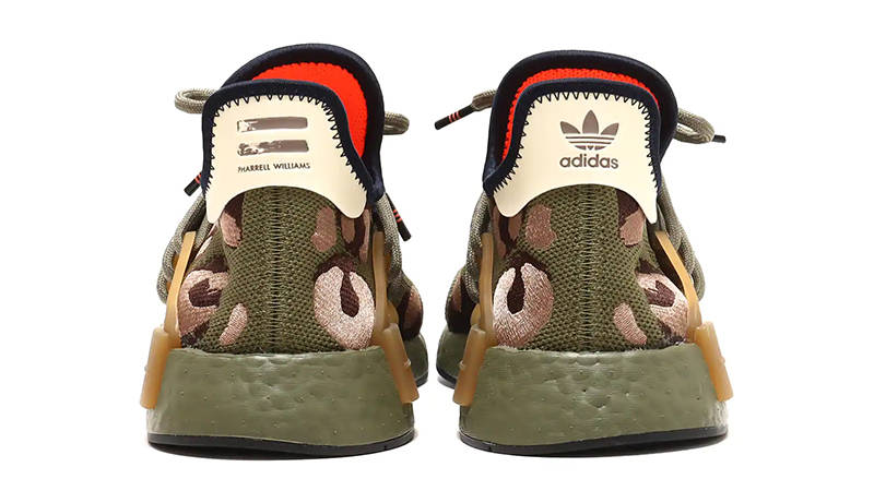 Pharrell x adidas NMD Hu Animal Print Olive Where To Buy HQ9148
