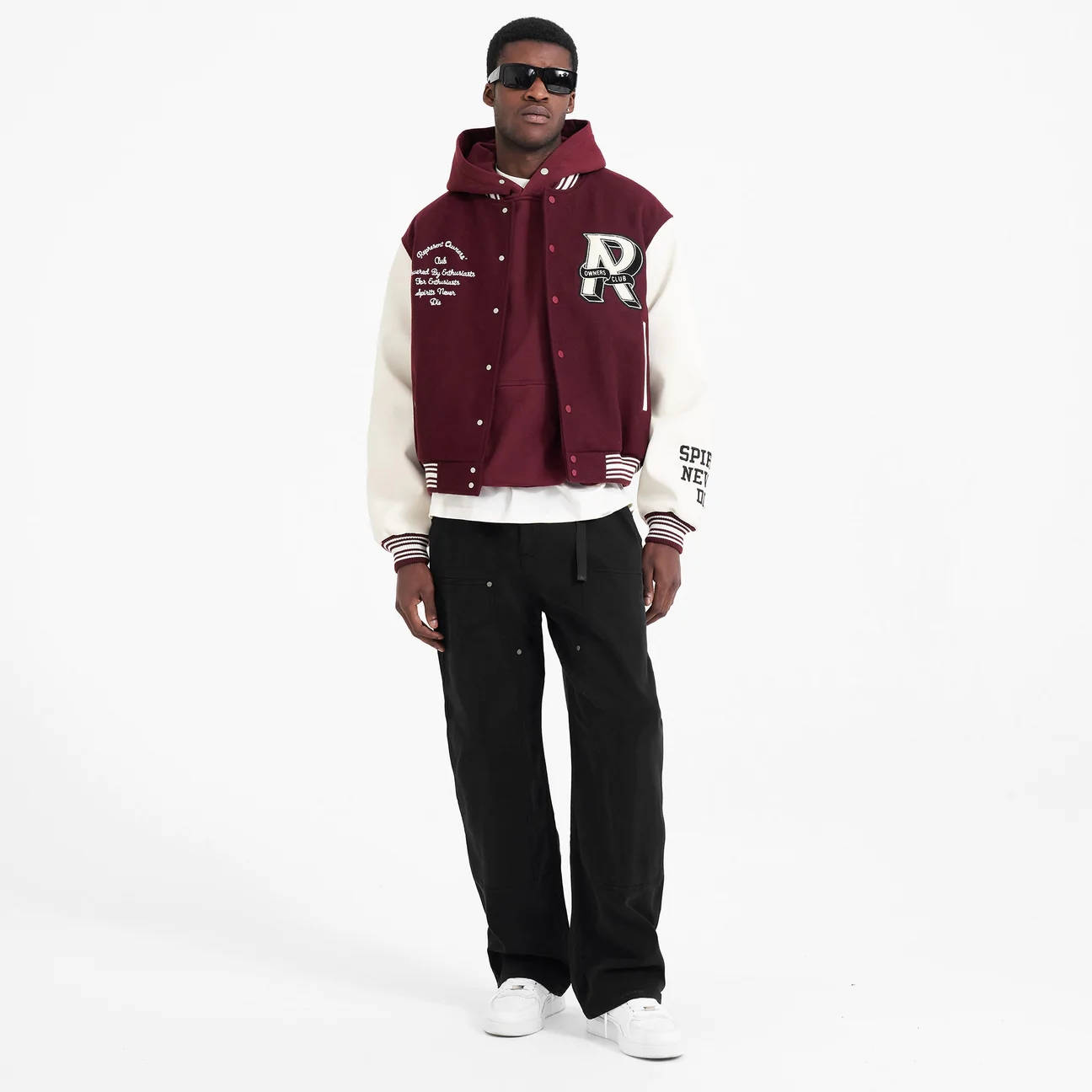 Quavo Varsity Jacket With Leather Sleeves