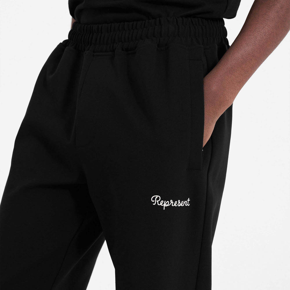 Represent Tracksuit Pants - Black | The Sole Supplier