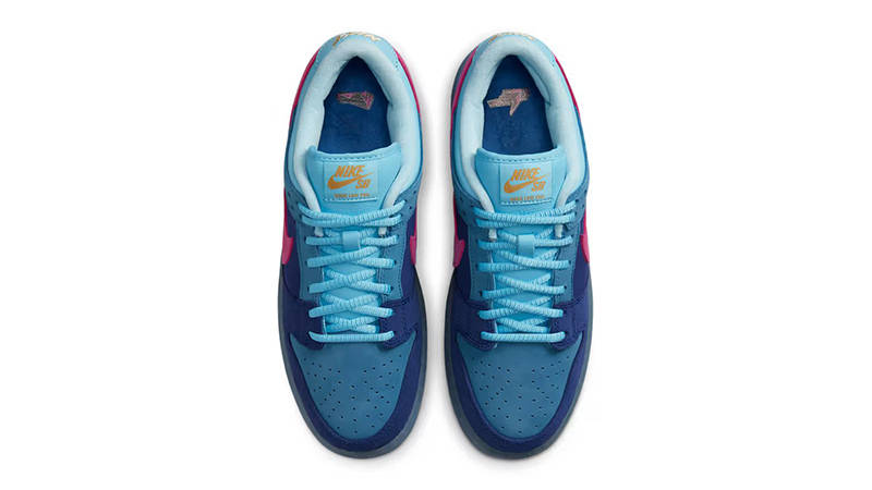 Run The Jewels x Nike SB Dunk Low Blue Pink DO9404-400 Top
