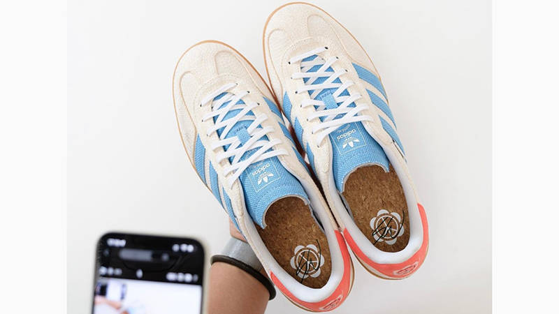 Sean Wotherspoon x adidas Gazelle Off White Blue Top 2