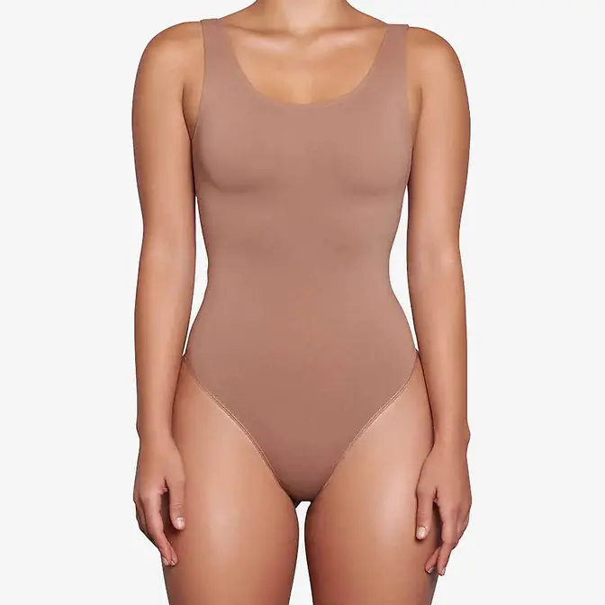 Skims Smoothing Scoop Neck Stretch Woven Thong Body, Where To Buy, R04061709