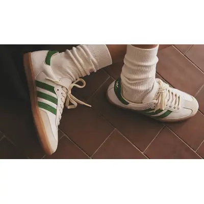 Sporty & Rich x adidas Samba OG White Green | Where To Buy | HQ6075 ...