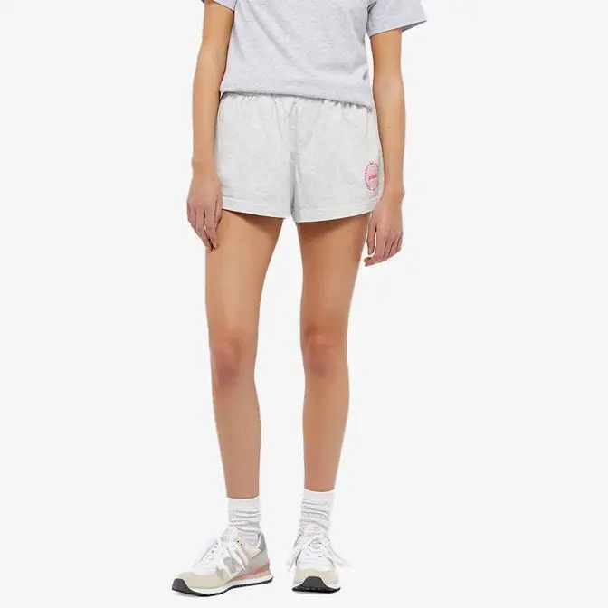 Sporty _ Rich x Prince Disco Short Heather Grey Pink Front