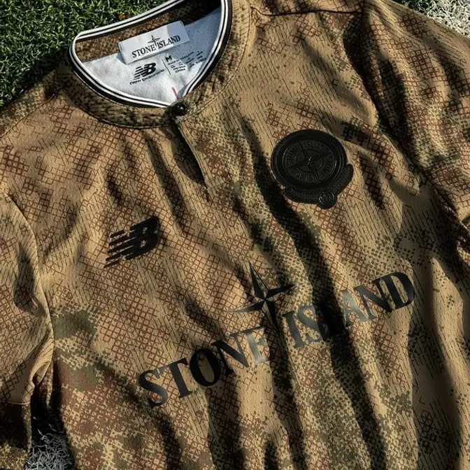 Stone Island x New Balance Football Jersey T-Shirt Detail 3
