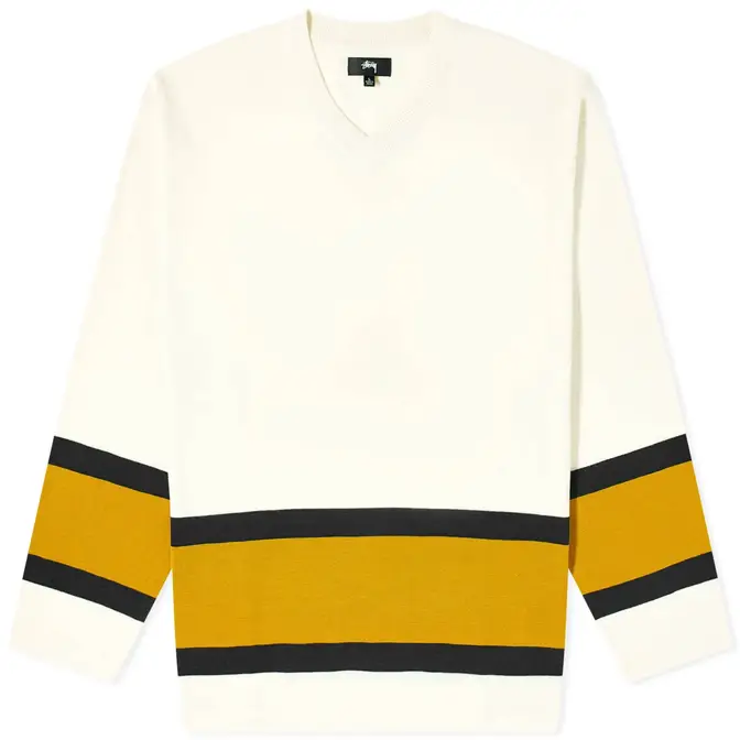 Stussy Hockey Sweater Natural Feature