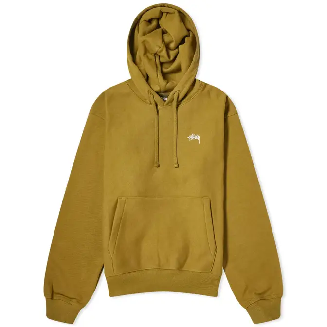 Stüssy Stock Logo Hoodie | Where To Buy | 118532-oliv | The Sole Supplier
