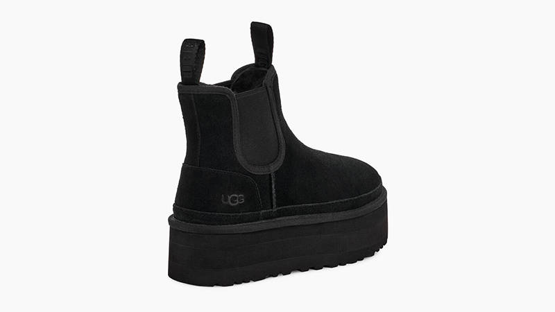 UGG Neumel Platform Chelsea Boot Black 1134526-BLK Back