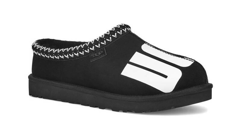 UGG Tasman Broken Logo Slipper Black 1128195S-BLK Side