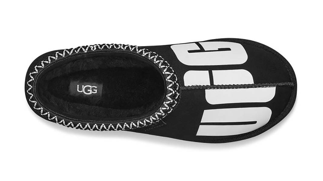 UGG Tasman Broken Logo Slipper Black 1128195S-BLK Top