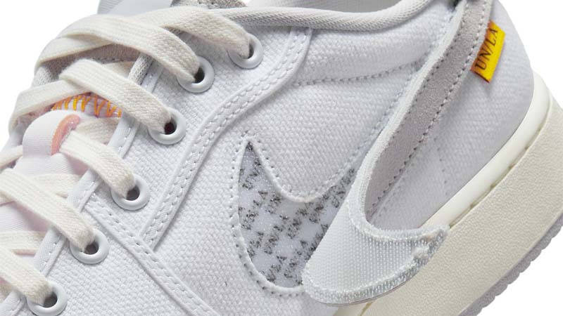 Union LA x Air Jordan 1 KO Low White Cream Closeup
