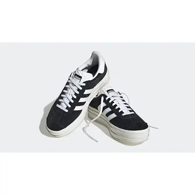 adidas Gazelle Bold Black White HQ6912 Front