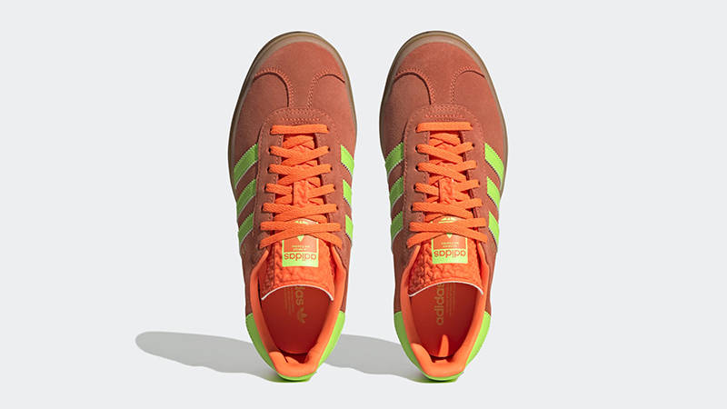adidas Gazelle Bold Solar Orange Green H06126 Top