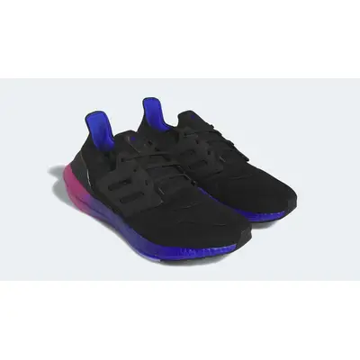 adidas Ultra Boost 22 Black Lucid Blue Front