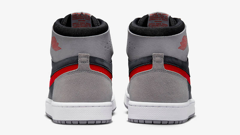 Air Jordan 1 High Zoom CMFT 2 Grey Fire Red DV1307-060 Back