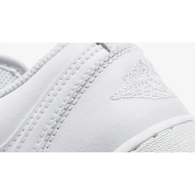 Air Jordan 1 Low GS Triple White | Where To Buy | 553560-136 | The Sole ...