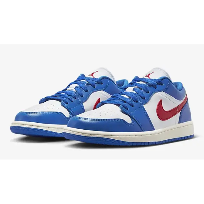 Air Jordan 1 Low White Blue Red | Where To Buy | DC0774-461 | The 