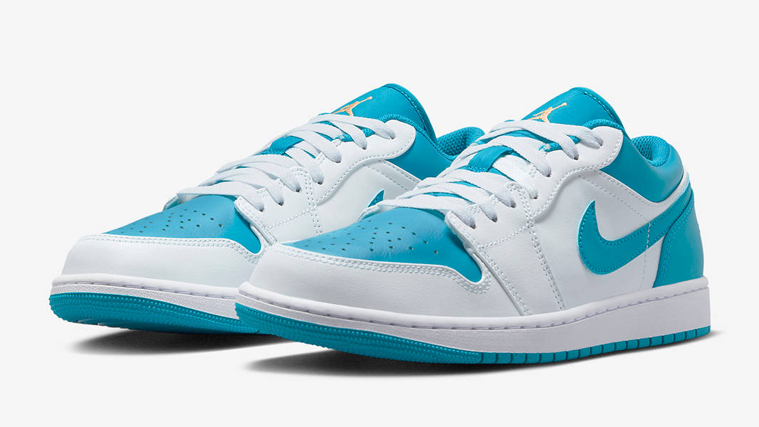 Air Jordan 1 Low White Teal 553558-174 Side
