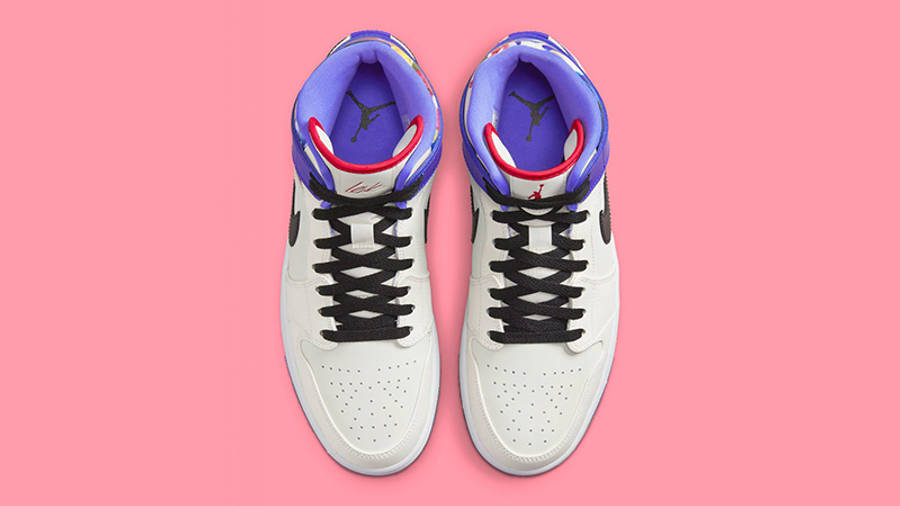 Air Jordan 1 Mid Flower Garden White Royal Where To Buy undefined