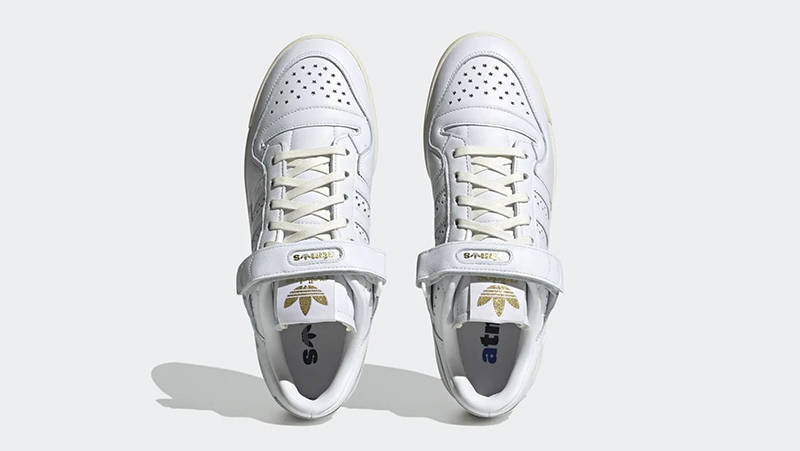 atmos x adidas Forum Low Gold Star White H06345 Top
