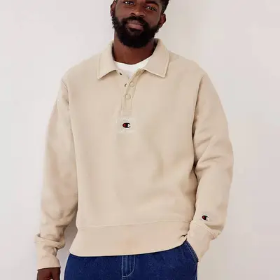 Beige sweatshirt sale champion